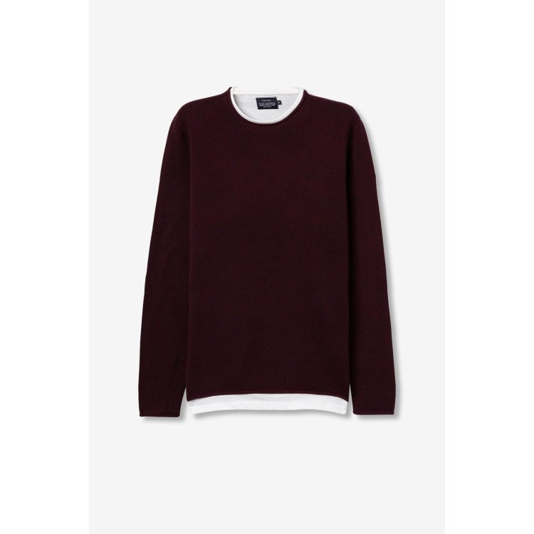 Jersey Alabastro Slim Fit Granate