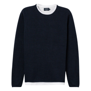 Jersey Alabastro Slim Fit Marino