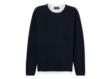 Jersey Alabastro Slim Fit Marino