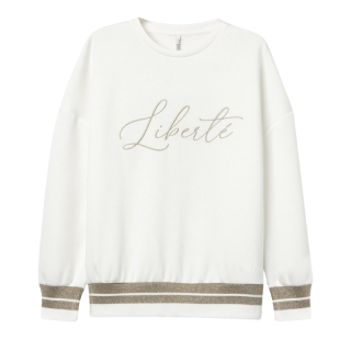 Sudadera Gandia Bordada con Hilo Metálico Mujer