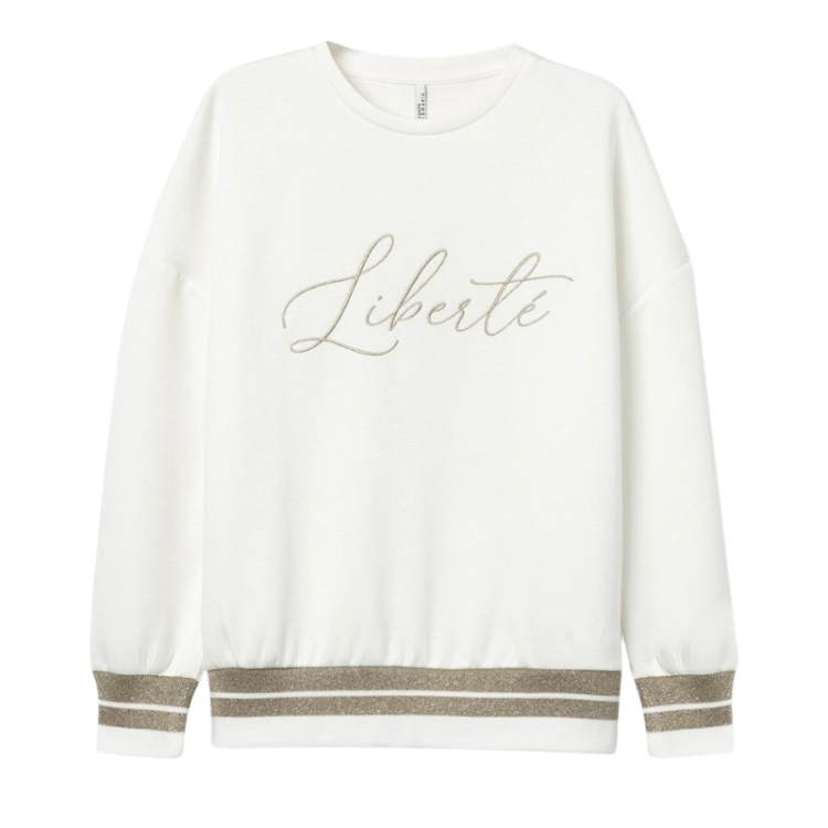 Sudadera Gandia Bordada con Hilo Metálico Mujer