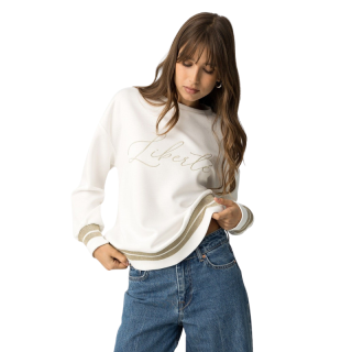 Sudadera Gandia Bordada con Hilo Metálico Mujer