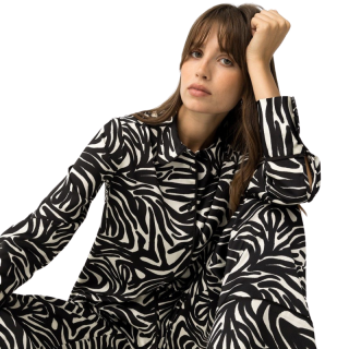 Camisa Satinada Estampado All Over