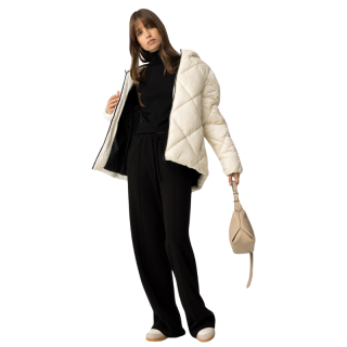 Pantalones Wide Leg De Punto negro