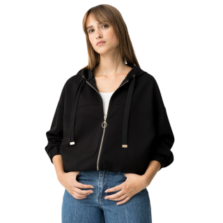 Chaqueta con capucha de gran tamaño