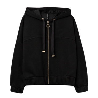Chaqueta con capucha de gran tamaño