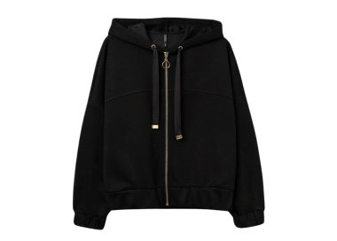 Chaqueta con capucha de gran tamaño