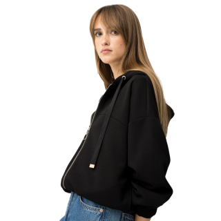 Chaqueta con capucha de gran tamaño