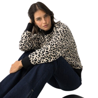 Jersey relaxed fit de Jacquard