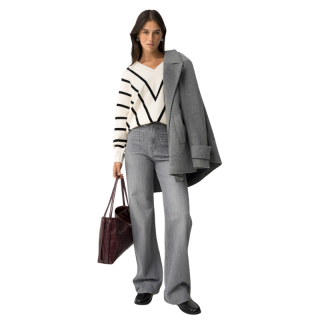 Jeans recto Olivia grises Comfort