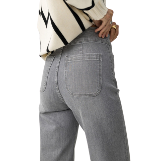 Jeans recto Olivia grises Comfort