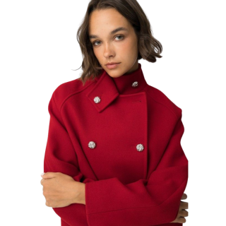 Chaqueta Kiltone Roja Oversize