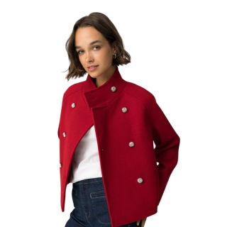 Chaqueta Kiltone Roja Oversize