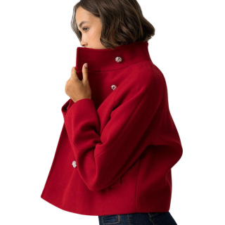 Chaqueta Kiltone Roja Oversize