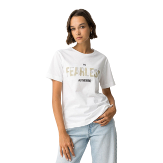 Camiseta Bold con Aplicaciones en Blanco