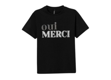 Camiseta Bold con Aplicaciones Plata