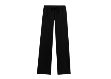 Pantalones Wide Leg De Punto negro